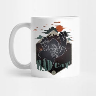 bad cat evil face Mug